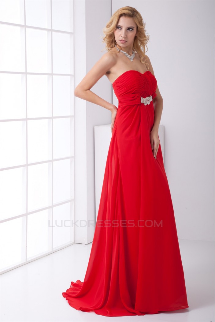 Sweetheart Sleeveless Ruffles A-Line Chiffon Prom/Formal Evening Dresses 02020947