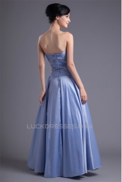 A-Line Taffeta Beading Sleeveless Floor-Length Prom/Formal Evening Dresses 02020950