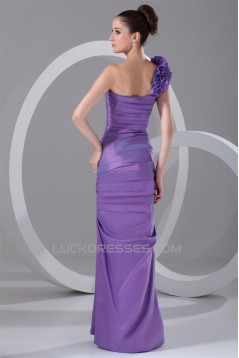 Taffeta Sleeveless Floor-Length One-Shoulder Prom/Formal Evening Dresses 02020958