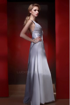 A-Line Beaded Long Prom Evening Party Dresses 02020986