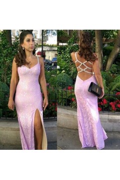 Mermaid Long Lace Prom Formal Evening Party Dresses 3021062