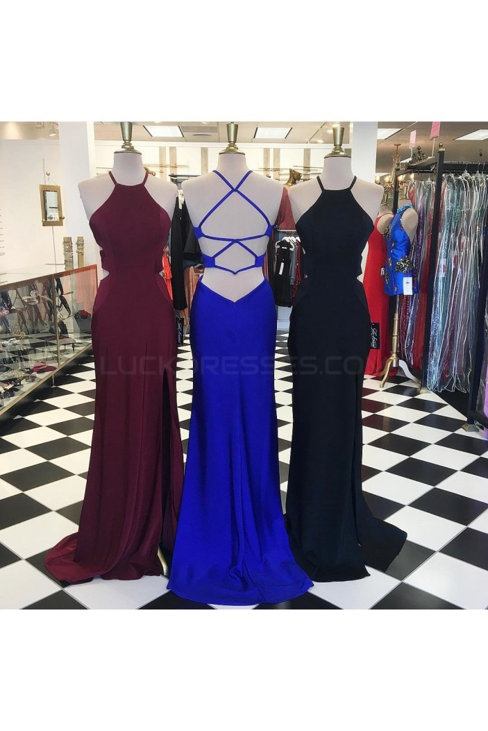 Long Spaghetti Straps Prom Formal Evening Party Dresses 3021172