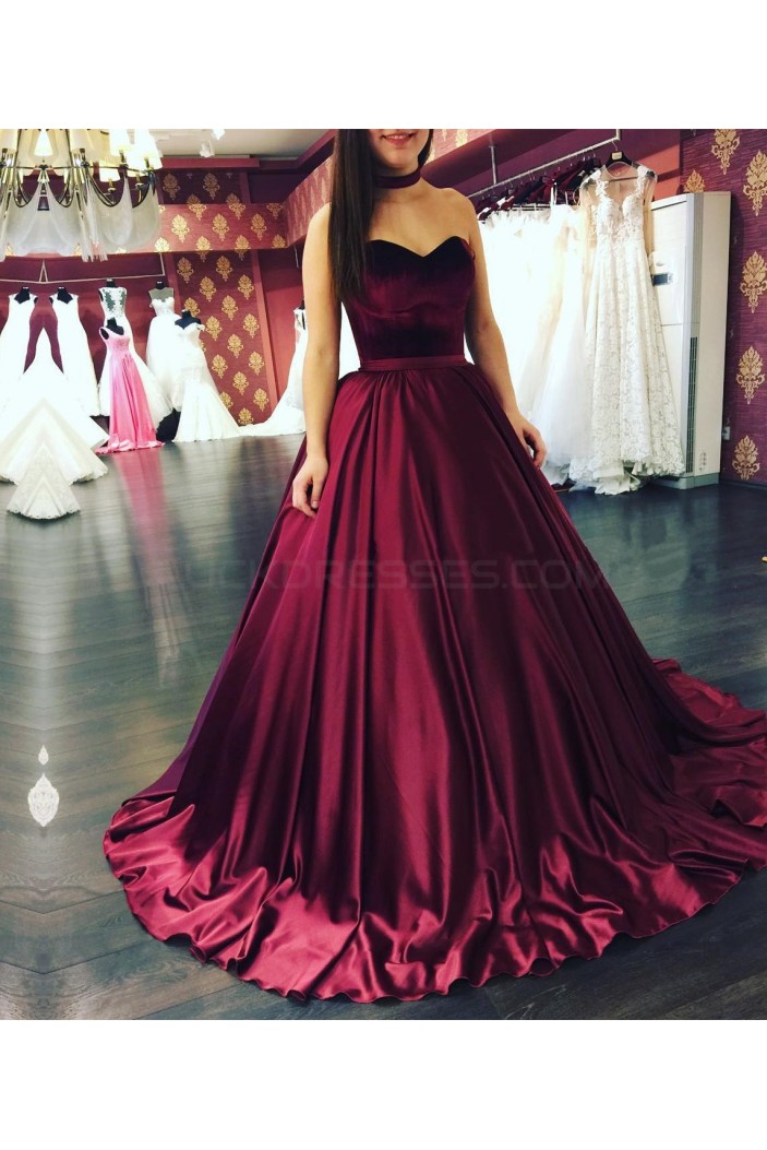 Ball Gown Sweetheart Long Prom Formal Evening Party Dresses 3021327