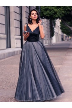 A-Line V-Neck Long Prom Formal Evening Party Dresses 3021476