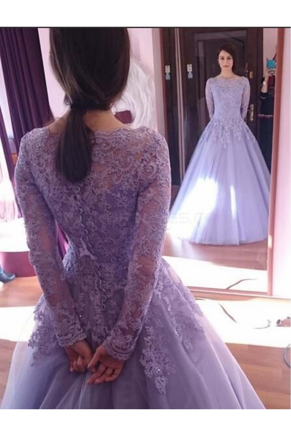 long gown purple
