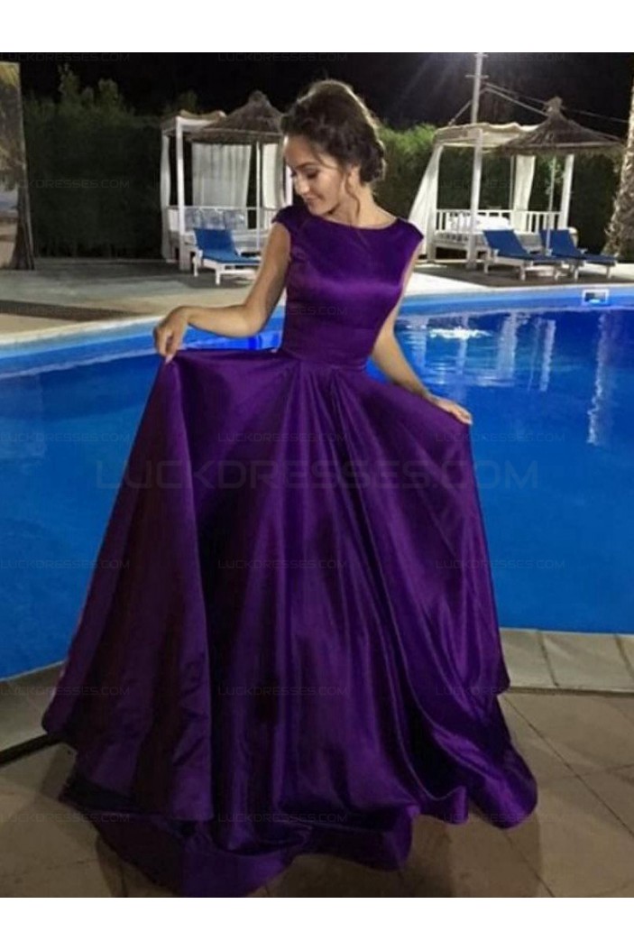 Elegant Ball Gown Prom Dresses Satin Evening Party Gowns 3021539