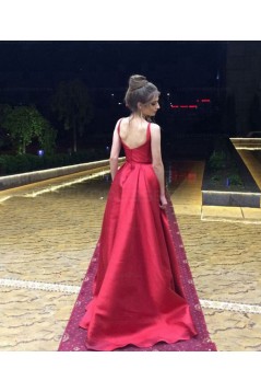 Ball Gown O-Neck Long Prom Evening Formal Dresses 3021562