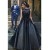 Long Black Lace Prom Dresses Party Evening Gowns 3020336