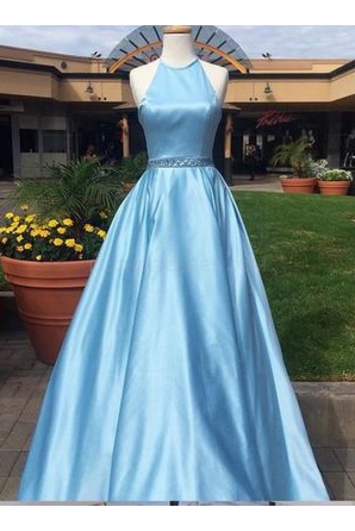A-Line Beaded Long Prom Evening Party Dresses 3020658