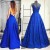 Long Blue Spaghetti Straps Prom Formal Evening Party Dresses 3020985