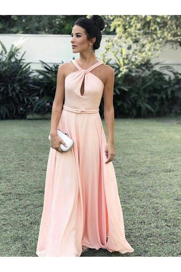A-Line Long Prom Dresses Formal Evening Dresses 601038
