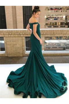 Mermaid Off-the-Shoulder Long Prom Dresses Formal Evening Dresses 601248