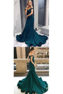 Mermaid Off-the-Shoulder Long Prom Dresses Formal Evening Dresses 601248