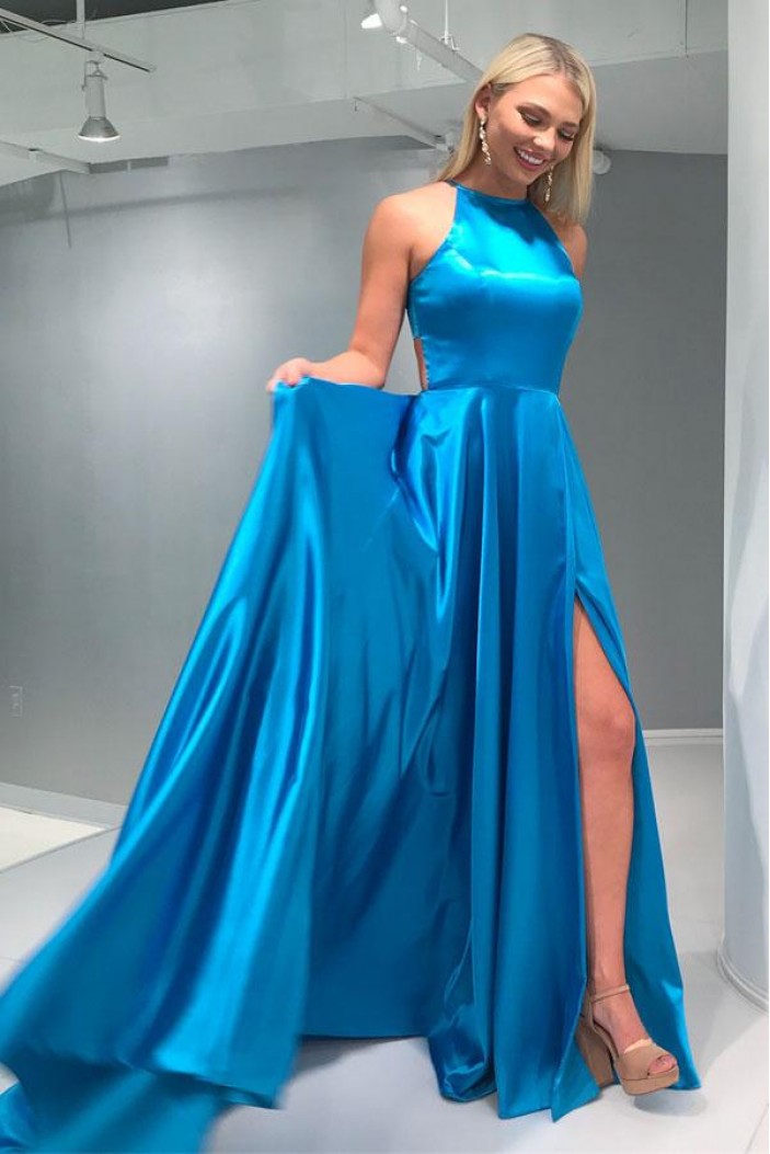 A-Line Long Prom Dresses Formal Evening Dresses 601332