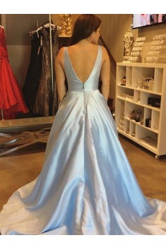 Ball Gown V-Neck Long Prom Dresses Formal Evening Dresses 601339