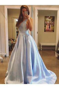 Ball Gown V-Neck Long Prom Dresses Formal Evening Dresses 601339