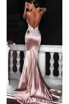 Sexy Mermaid V-Neck Lace Long Prom Dress Formal Evening Dresses 601391