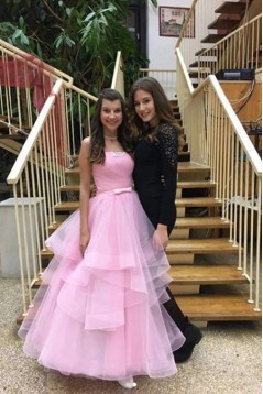 Long Pink Ball Gown Prom Dress Formal Evening Dresses 601519