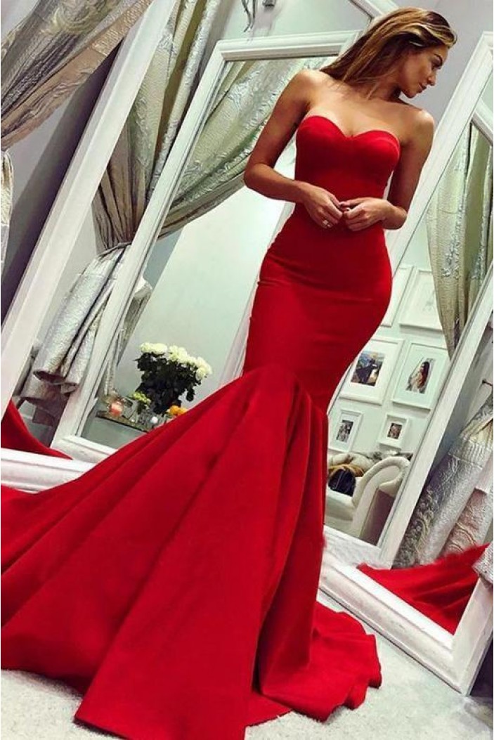 Mermaid Sweetheart Long Prom Dress Formal Evening Dresses 601524