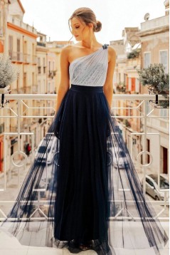 Sheath/Column One-Shoulder Long Prom Dress Formal Evening Dresses 601535