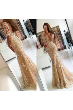 Mermaid Lace Long Prom Dress Formal Evening Dresses 601564