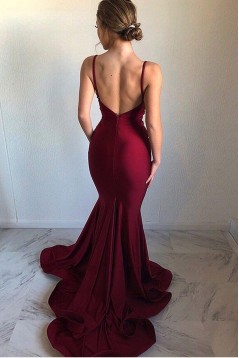 Mermaid V-Neck Long Prom Dress Formal Evening Dresses 601631