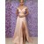 A-Line V-Neck Off-the-Shoulder Long Prom Dress Formal Evening Dresses 601660