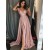A-Line V-Neck Long Prom Dress Formal Evening Dresses 601729
