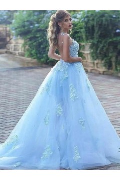 Ball Gown Lace Long Prom Dress Formal Evening Dresses 601743