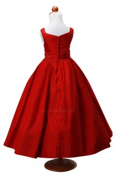 A-Line Red Flower Girl Dresses F010007