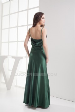 Floor-Length Spaghetti Straps Ruched Long Sleeves Mother of the Bride Dresses 2040041