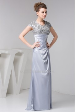 A-Line Beading Long Evening Mother of the Bride Dresses 2040112