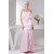 Brush Sweep Train Beading Sheath/Column Long Pink Mother of the Bride Dresses 2040115