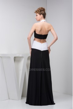 A-Line Floor-Length Sleeveless Halter Pleats Mother of the Bride Dresses 2040138