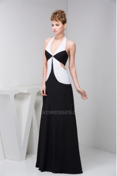 A-Line Floor-Length Sleeveless Halter Pleats Mother of the Bride Dresses 2040138