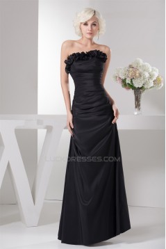 A-Line Strapless Ruffles Floor-Length Mother of the Bride Dresses with A 3/4 Sleeves Jacket 2040142