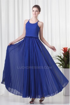 Ankle-Length A-Line Scalloped Ruffles Chiffon Mother of the Bride Dresses 2040164