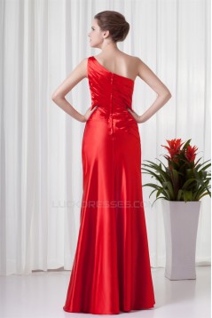 Sheath/Column One-Shoulder Beading Floor-Length Mother of the Bride Dresses 2040168