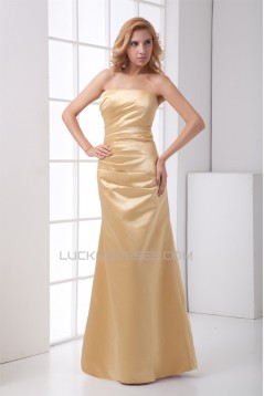 A-Line Floor-Length Sleeveless Strapless Mother of the Bride Dresses 2040177