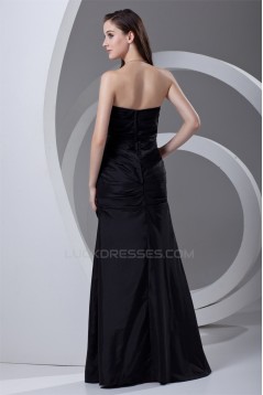 Long Black Strapless Mother of the Bride Dresses 2040194