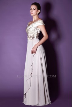 A-Line Off-the-Shoulder Long Mother of the Bride Dresses 2040214