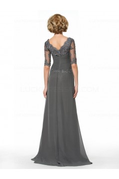 Half Sleeves Lace Chiffon Mother of The Bride Dresses 3040003