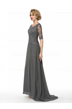 Half Sleeves Lace Chiffon Mother of The Bride Dresses 3040003