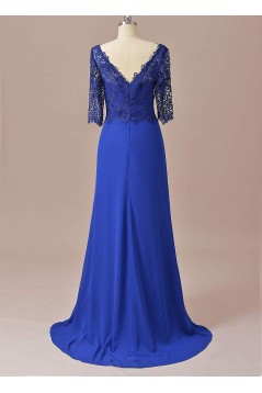 Sheath Lace Chiffon V-Neck Mother of The Bride Dresses 602010