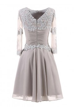 A-Line Lace Appliques Chiffon Mother of The Bride Dresses 602093