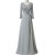 A-Line Beaded Lace Appliques V-Neck Long Mother of The Bride Dresses 602151