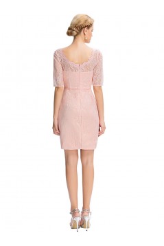 Short Pink Lace Mother of The Bride Dresses 602153