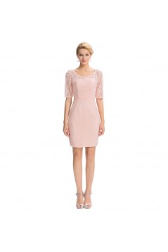 Short Pink Lace Mother of The Bride Dresses 602153