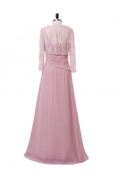 A-Line Beaded Lace Chiffon Long Mother of The Bride Dresses 602162