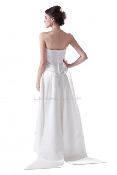 A-line Strapless Floor-Length Wedding Dresses WD010013